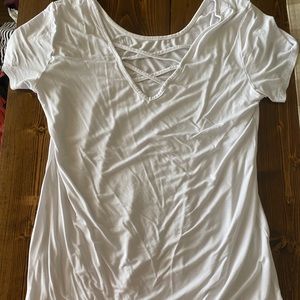 White cross tie top